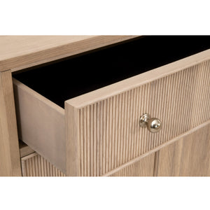   Fluted Solid Wood Media Sideboard | Oroa.com