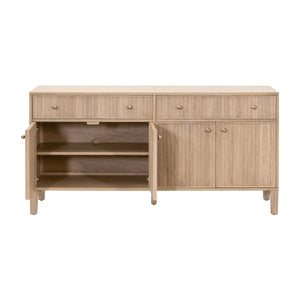   Fluted Solid Wood Media Sideboard | Oroa.com