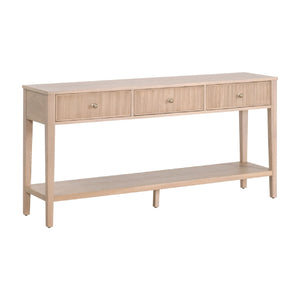   Natural Oak 3-Drawer Console Table | Oroa.com