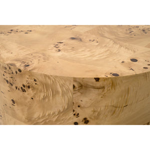   Burl Wood Cylindrical Accent Table | Oroa.com