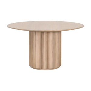   Round Natural Oak Dining Table | Oroa.com