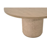 Natural Oak Round Dining Table | Living Essentials Cannes