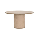 Natural Oak Round Dining Table | Living Essentials Cannes