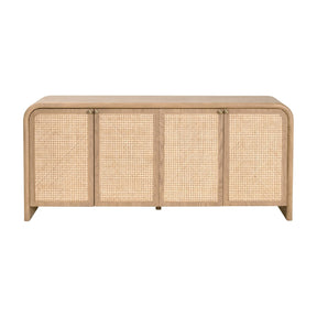 Modern European furniture - Oak Framed Cane 4-Door Sideboard - www.oroa.com