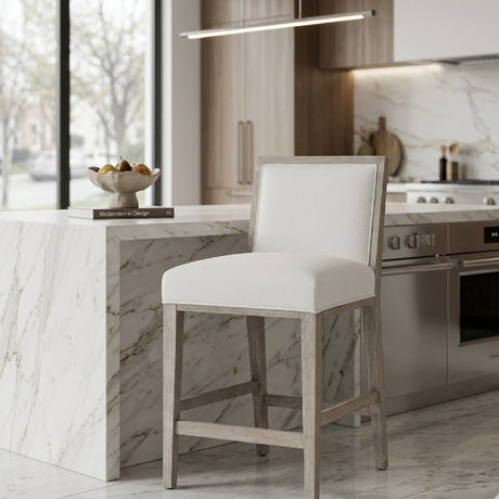   Solid Wood Framed Counter Stools (2) | Oroa.com