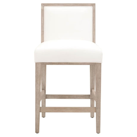 Solid Wood Framed Counter Stools (2) | Living Essentials Martin