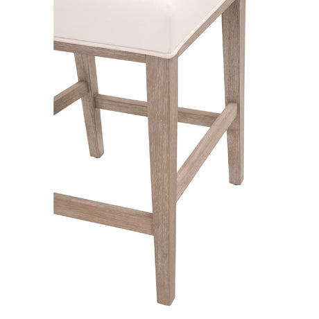 Solid Wood Framed Counter Stools (2) | Living Essentials Martin