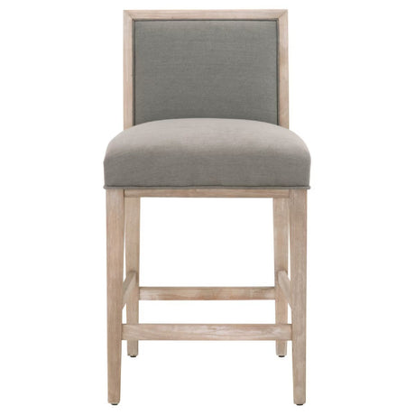 Solid Wood Framed Counter Stools (2) | Living Essentials Martin