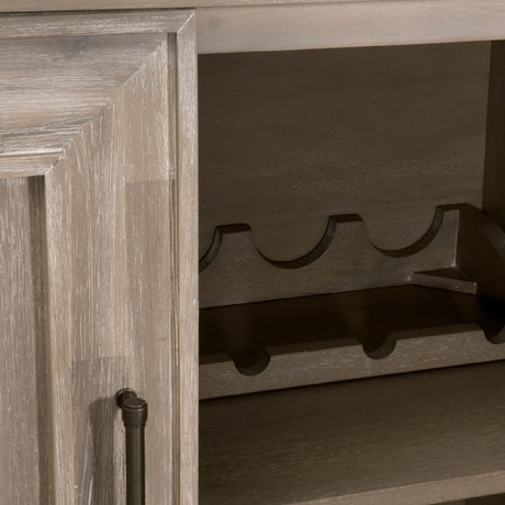 4-Door Acacia Media Sideboard | Living Essentials Hunter