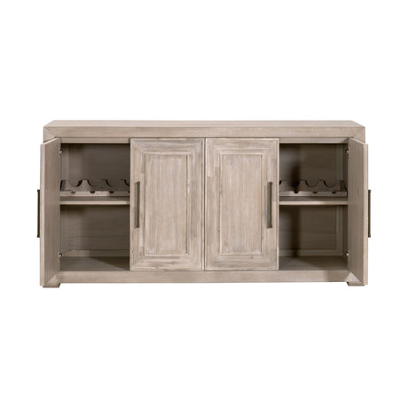 4-Door Acacia Media Sideboard | Living Essentials Hunter