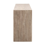 Gray Acacia 4-Door Media Sideboard | Living Essentials Halloway