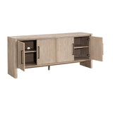 Gray Acacia 4-Door Media Sideboard | Living Essentials Halloway