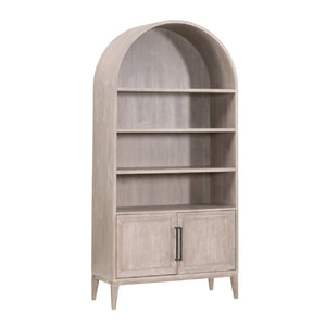   Gray Acacia Arched Bookcase | Oroa.com
