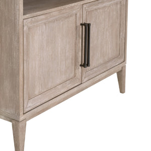   Gray Acacia Arched Bookcase | Oroa.com