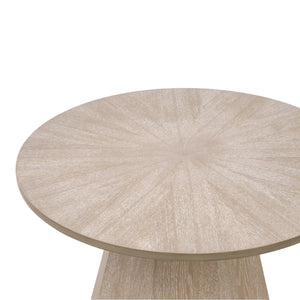   Round Wooden End Table | Oroa.com