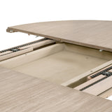 Gray Acacia Round Extendable Dining Table | Living Essentials Devon