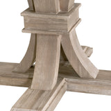 Gray Acacia Round Extendable Dining Table | Living Essentials Devon