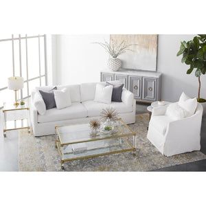   Brass Framed Glass Coffee Table | Oroa.com