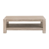 Gray Acacia Wooden Coffee Table | Living Essentials Adler