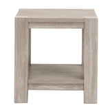 Gray Acacia Square End Table | Living Essentials Adler
