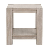 Gray Acacia Square End Table | Living Essentials Adler