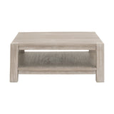 Gray Acacia Wooden Coffee Table | Living Essentials Adler
