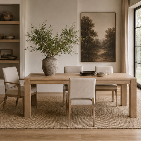   Extendable Oak Dining Table | Oroa.com