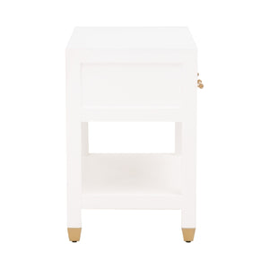   White 1-Drawer Nightstand | Oroa.com