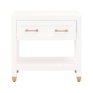   White 1-Drawer Nightstand | Oroa.com
