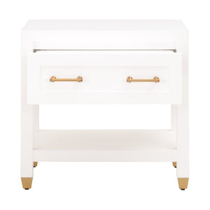   White 1-Drawer Nightstand | Oroa.com