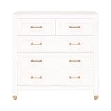 White 5-Drawer High Chest | Living Essentials Stella