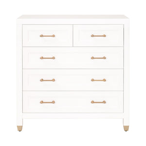   White 5-Drawer High Chest | Oroa.com