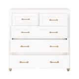 White 5-Drawer High Chest | Living Essentials Stella