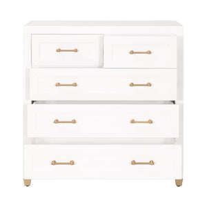   White 5-Drawer High Chest | Oroa.com