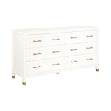 White 6-Drawer Double Dresser | Living Essentials Stella