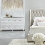 White 6-Drawer Double Dresser | Living Essentials Stella