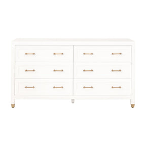 Modern European furniture - White 6-Drawer Double Dresser - www.oroa.com