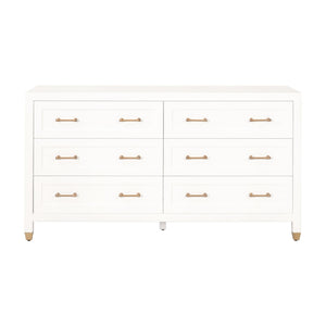   White 6-Drawer Double Dresser | Oroa.com