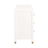 White 6-Drawer Double Dresser | Living Essentials Stella