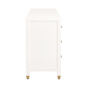   White 6-Drawer Double Dresser | Oroa.com