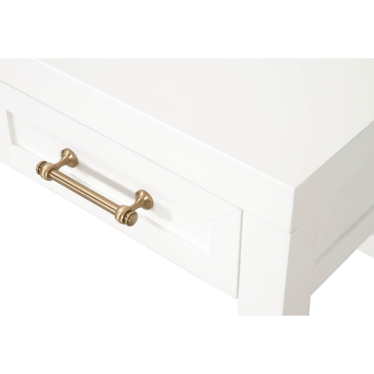   White Wooden 3-Drawer Desk | Oroa.com