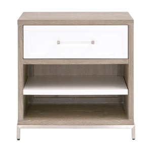   Gray Acacia 1-Drawer Nightstand | Oroa.com