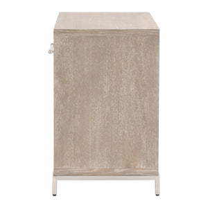   Gray Acacia 1-Drawer Nightstand | Oroa.com