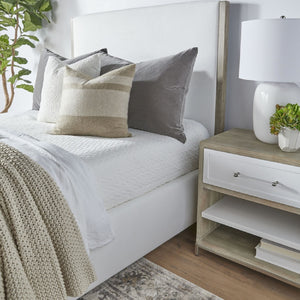   Gray Acacia 1-Drawer Nightstand | Oroa.com