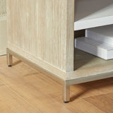 Gray Acacia 1-Drawer Nightstand | Living Essentials Wrenn