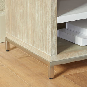   Gray Acacia 1-Drawer Nightstand | Oroa.com