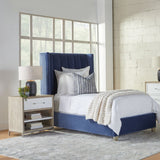 Gray Acacia 1-Drawer Nightstand | Living Essentials Wrenn