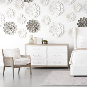   Gray Acacia 6-Drawer Double Dresser | Oroa.com