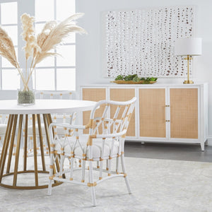   Rattan Inlaid 4-Door Sideboard | Oroa.com