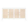 Modern European furniture - Rattan Inlaid 4-Door Sideboard - www.oroa.com